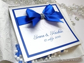 Exclusive greeting card - Royal Blue Bow