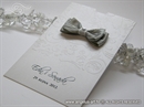 Wedding thank you card - White and Gray Charm