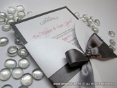 Pozivnica za vjenčanje - Silver Bow Beauty