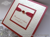 Pozivnica za vjenčanje - Per Sempre red Butterfly