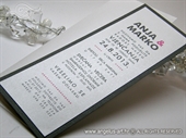 Pozivnica za vjenčanje - Tipografska Pink Letter Line