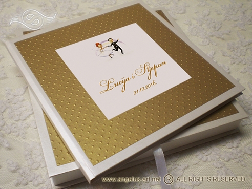 Gold Dots Guestbook