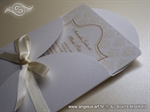 Pozivnica za vjenčanje - Cream Damask Mini Beauty