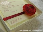 Pozivnica za vjenčanje Pozivnica u kutiji: Ruža