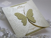 Pozivnica za vjenčanje - Golden Butterfly Diva