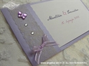 Pozivnica za vjenčanje Vintage Purple Butterfly