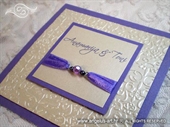 Pozivnica za vjenčanje Per Sempre Royal Purple