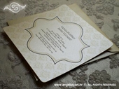 Pozivnica za vjenčanje Damask Cream Line