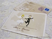 Wedding invitation - Postcard Wedding Invitation