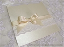 Pozivnice za vjenčanje - Cream Bow & Lace Charm