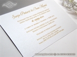 pozivnica za vjenčanje bijela s tiskom teksta unutra
