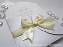 Wedding invitation - Cream Butterfly Beauty