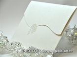 pozivnica za vjenčanje kuverta za pozivnicu s bijelom ružom