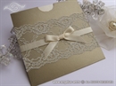 Pozivnica za vjenčanje - Gold Charm Lace