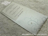 pozivnica za vjenčanje srebrna s cirkonom i grafikom