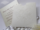 Pozivnica za vjenčanje - White Heart Charm