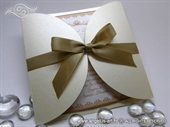 Pozivnica za vjenčanje - Gold Cream Diva