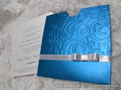 Pozivnica za vjenčanje - Turquoise Bow Charm