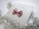 Pozivnica za vjenčanje - Pink Bow Charm