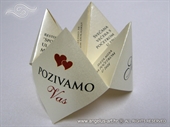 Wedding invitation - Origami Fortune Teller