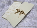 Pozivnica za vjenčanje - Golden Bow Charm
