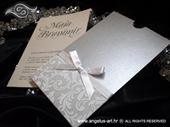 Pozivnica za vjenčanje Charm White & Silver