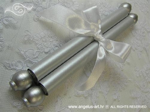 silver scroll as an invitation for baptism