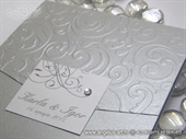 Wedding invitation - Classic Silver