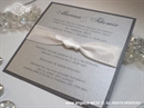 Wedding invitation - Lovely in Silver