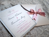 Pozivnica za vjenčanje Silver & Pink Mini Beauty